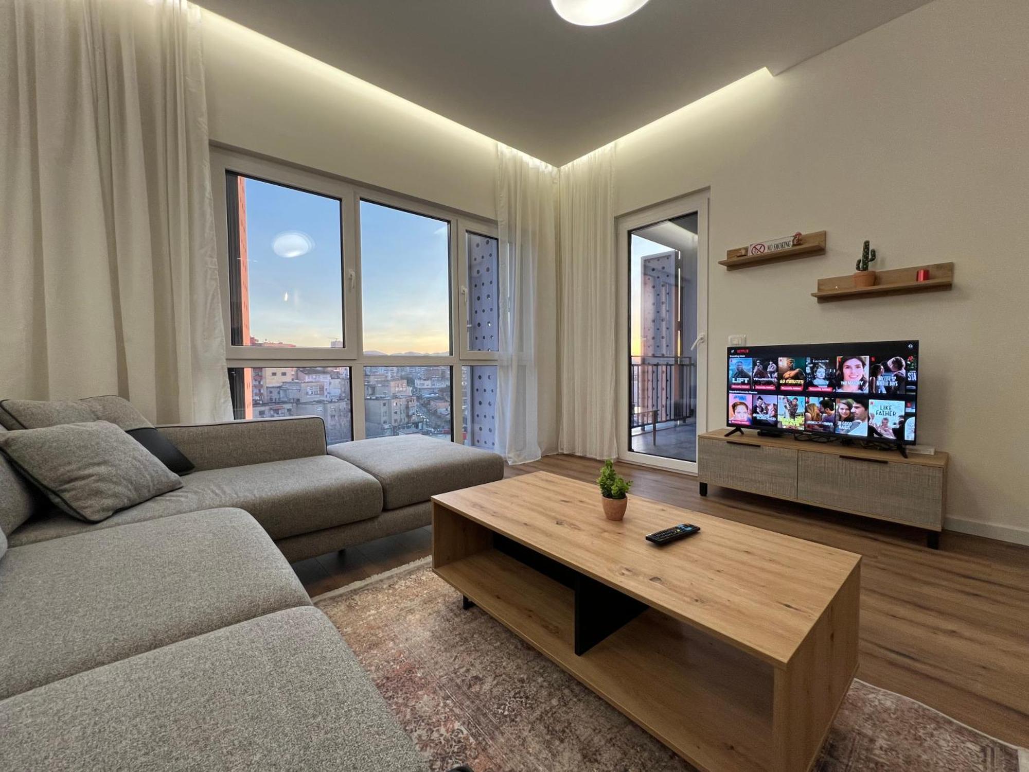 Cane Apartment Emerald Tirana Bagian luar foto